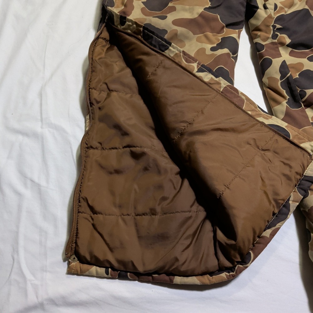 Vintage Columbia Sportswear Bibs Mens Size M Camo Insulated Hunting Overalls - Picture 11 of 13